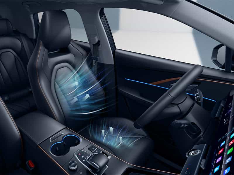 Ledersitze des OMODA 5 mit Heiz- und Belüftungsfunktion